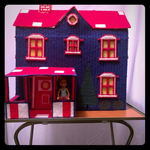 Royal blue doll house